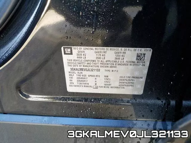 3GKALMEV0JL321133 фото 2