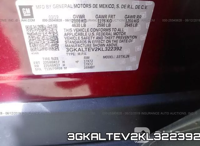 3GKALTEV2KL322392 фото 10