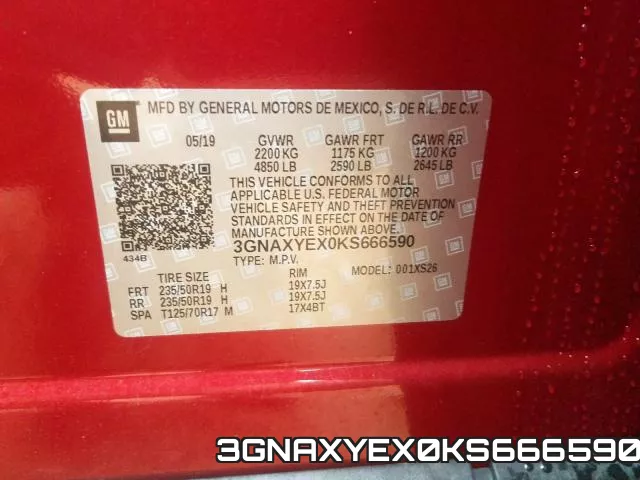 3GNAXYEX0KS666590 фото 2