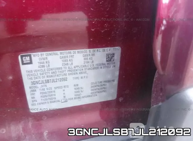 3GNCJLSB7JL212092 фото 10