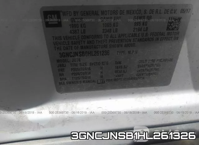 3GNCJNSB1HL261326 фото 10