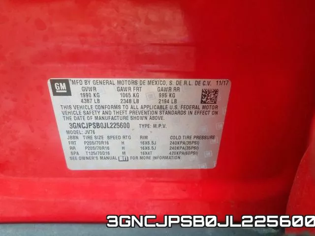3GNCJPSB0JL225600 фото 2
