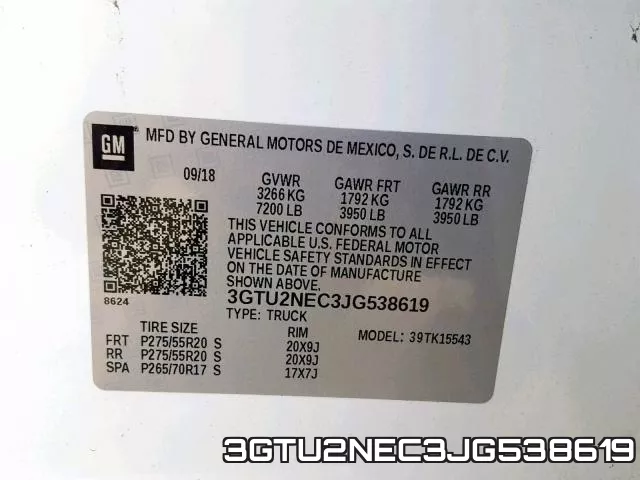 3GTU2NEC3JG538619 фото 2