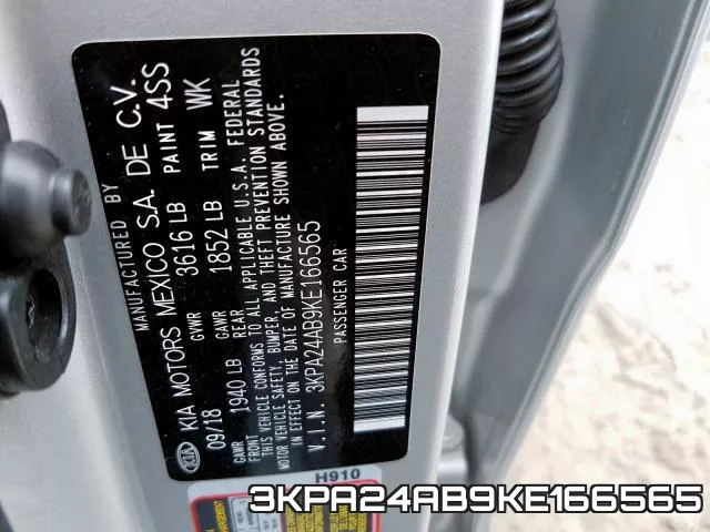 3KPA24AB9KE166565 фото 2