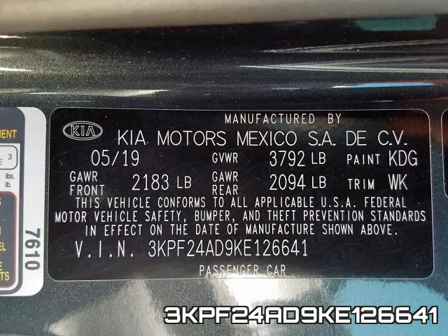 3KPF24AD9KE126641 фото 2