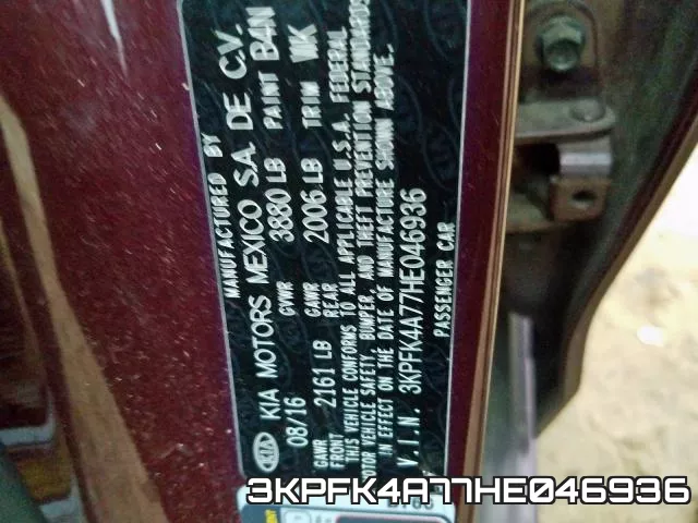 3KPFK4A77HE046936 фото 2
