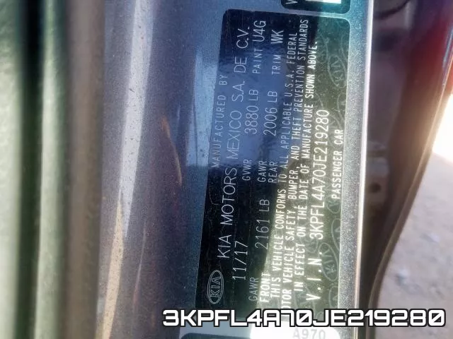 3KPFL4A70JE219280 фото 2