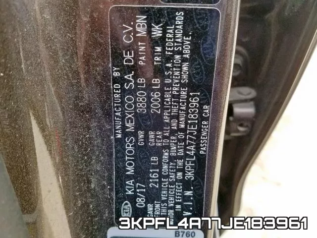 3KPFL4A77JE183961 фото 2
