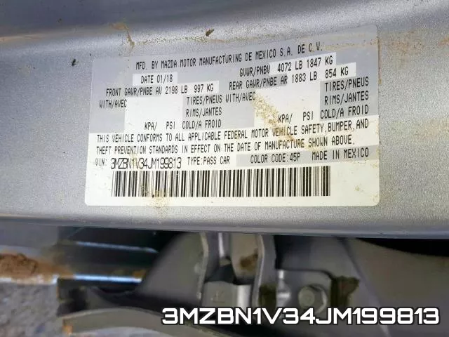3MZBN1V34JM199813 фото 2