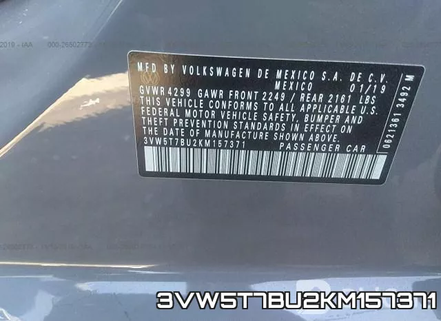3VW5T7BU2KM157371 фото 10