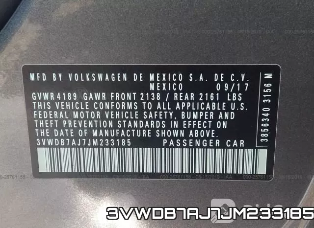 3VWDB7AJ7JM233185 фото 10