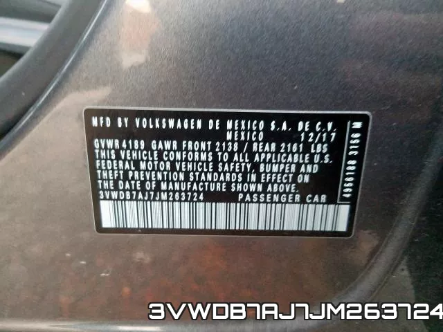 3VWDB7AJ7JM263724 фото 2