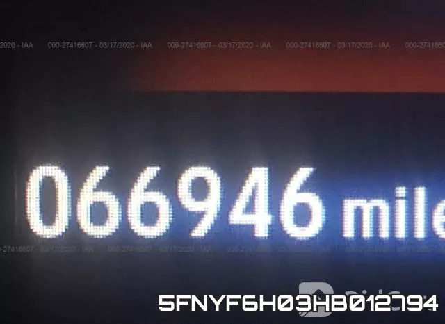 5FNYF6H03HB012794 фото 8