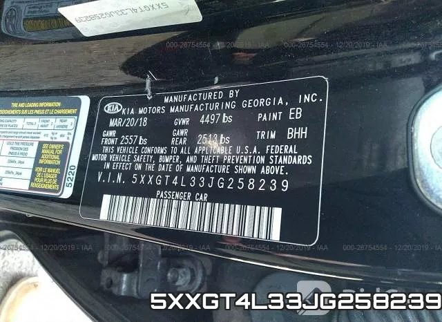 5XXGT4L33JG258239 фото 10