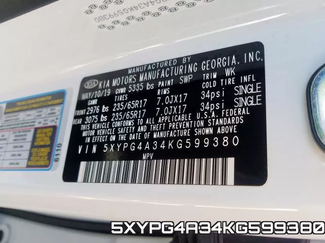 5XYPG4A34KG599380 фото 2