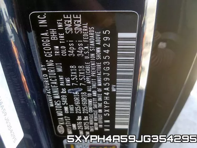 5XYPH4A59JG354295 фото 2