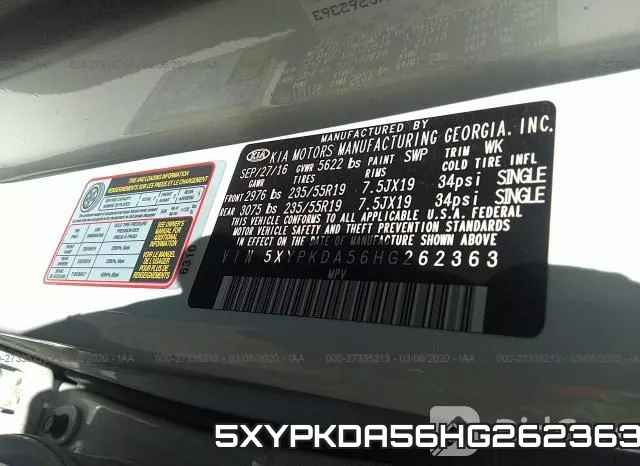 5XYPKDA56HG262363 фото 10