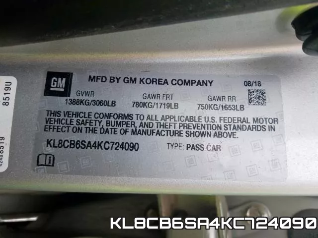 KL8CB6SA4KC724090 фото 2