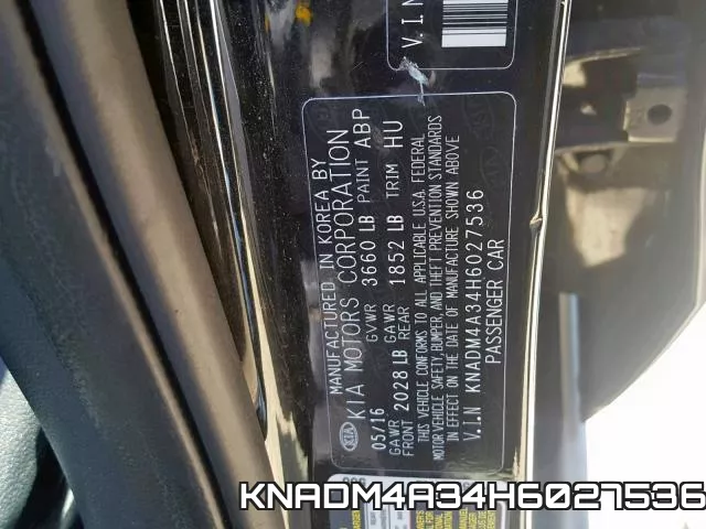KNADM4A34H6027536 фото 2