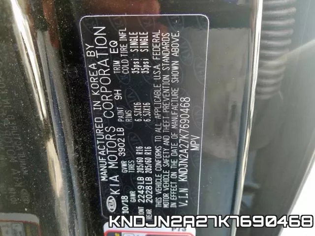 KNDJN2A27K7690468 фото 2