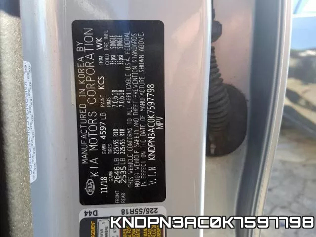 KNDPN3AC0K7597798 фото 2