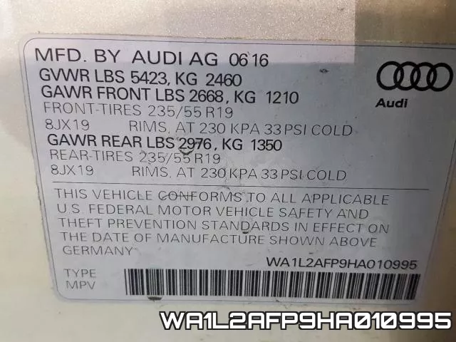 WA1L2AFP9HA010995 фото 2