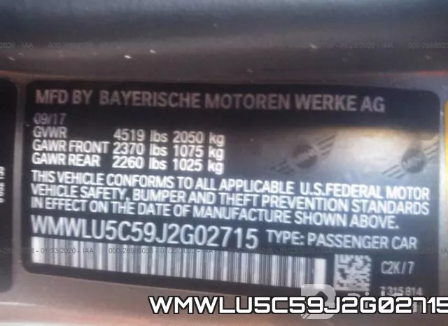 WMWLU5C59J2G02715 фото 10