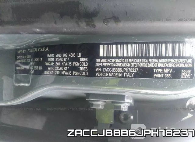 ZACCJBBB6JPH78237 фото 10