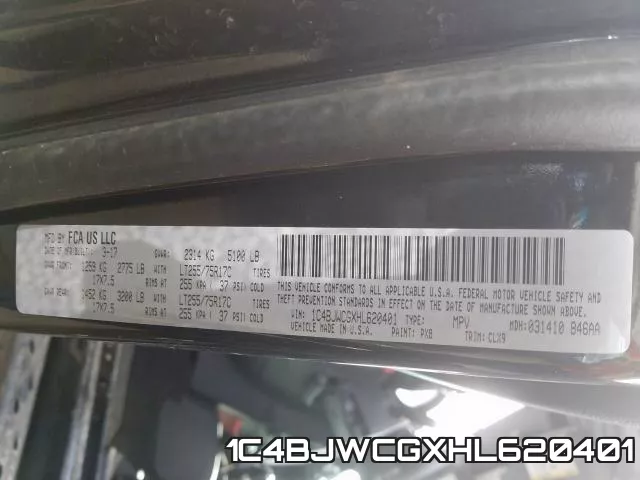 1C4BJWCGXHL620401 фото 2