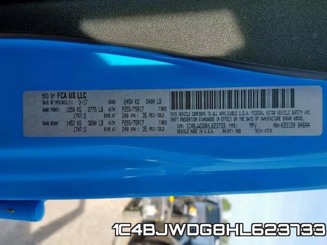 1C4BJWDG8HL623733 фото 2