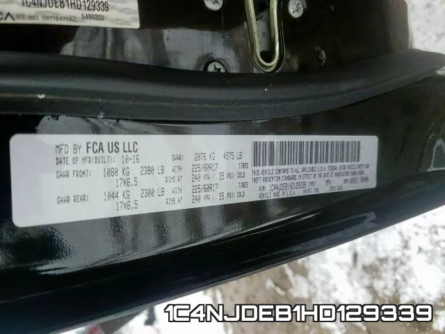 1C4NJDEB1HD129339 фото 2