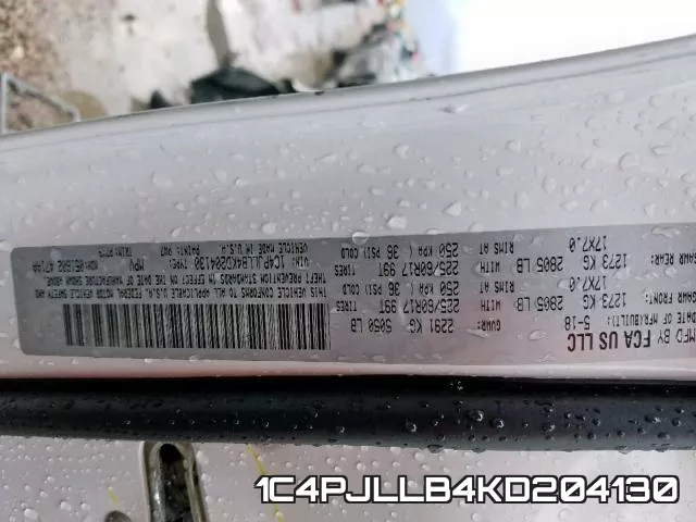 1C4PJLLB4KD204130 фото 2