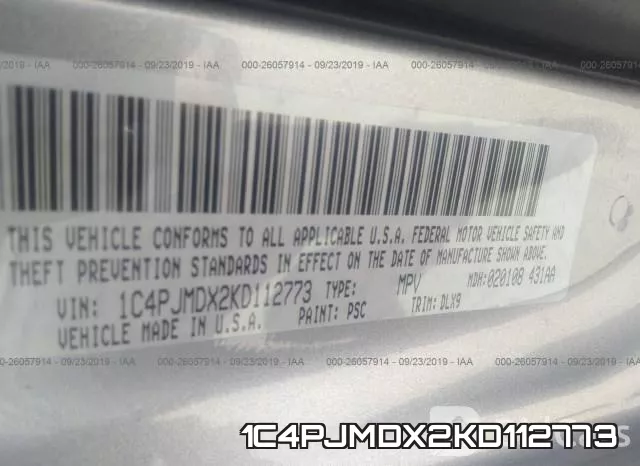1C4PJMDX2KD112773 фото 10