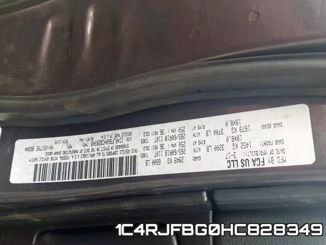 1C4RJFBG0HC828349 фото 2
