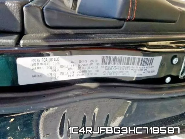 1C4RJFBG3HC718587 фото 2