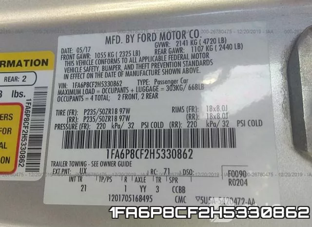 1FA6P8CF2H5330862 фото 10
