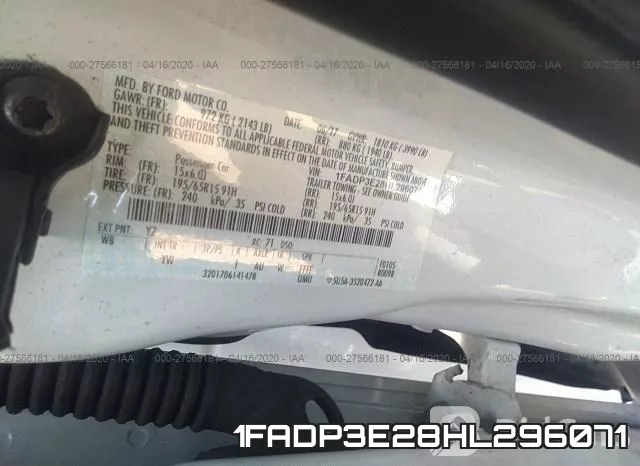 1FADP3E28HL296071 фото 10