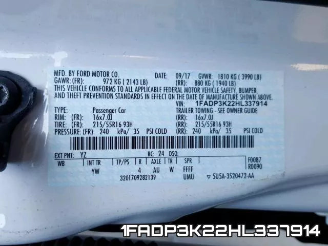 1FADP3K22HL337914 фото 2