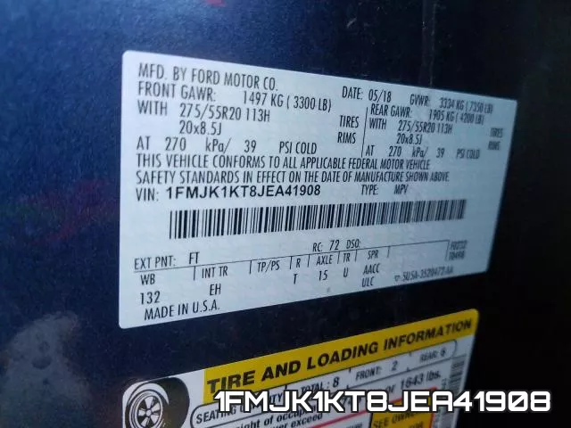 1FMJK1KT8JEA41908 фото 2