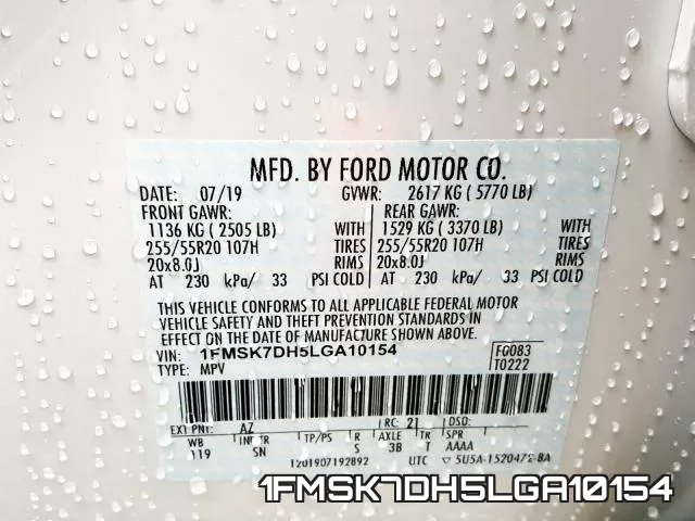 1FMSK7DH5LGA10154 фото 2