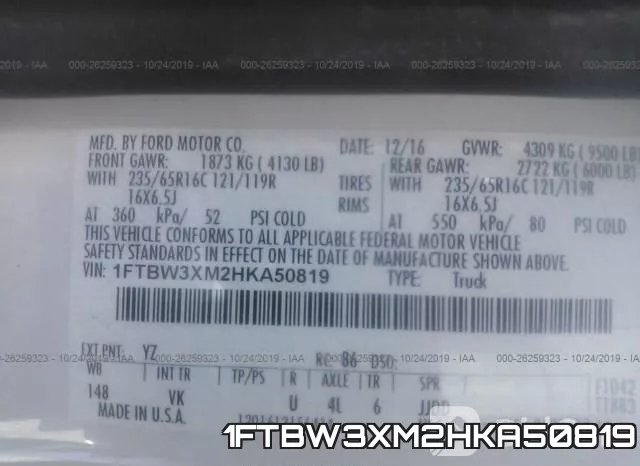 1FTBW3XM2HKA50819 фото 10