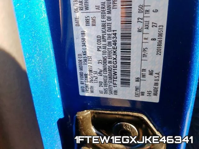 1FTEW1EGXJKE46341 фото 2