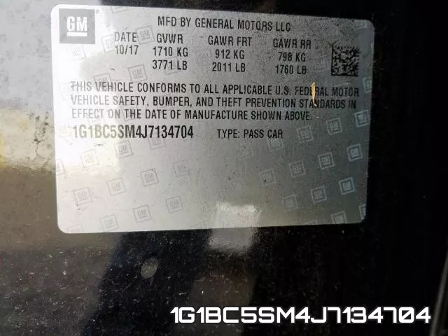 1G1BC5SM4J7134704 фото 2