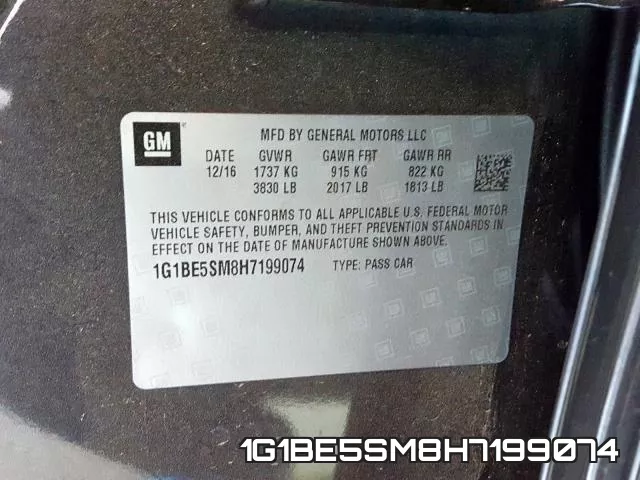 1G1BE5SM8H7199074 фото 2