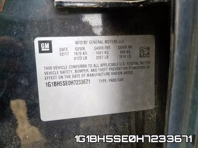 1G1BH5SE0H7233671 фото 2
