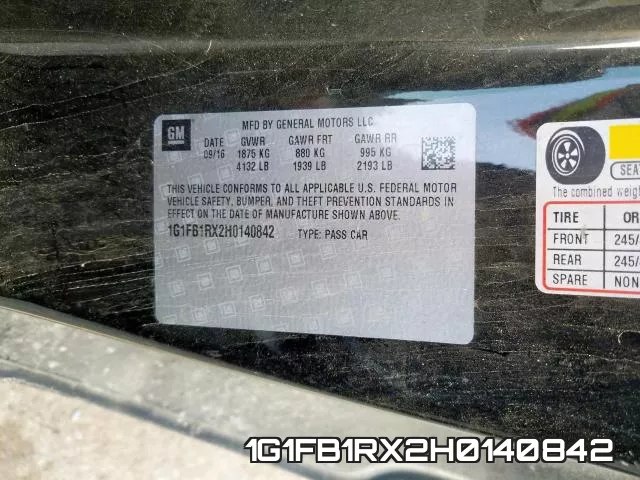 1G1FB1RX2H0140842 фото 2