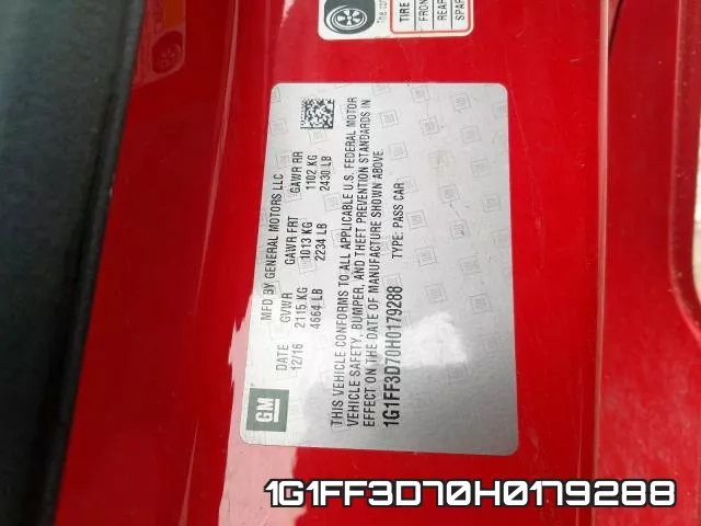 1G1FF3D70H0179288 фото 2