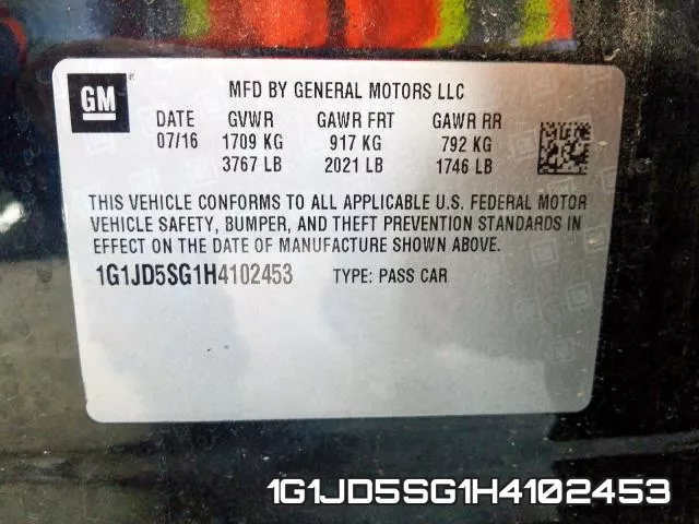 1G1JD5SG1H4102453 фото 2
