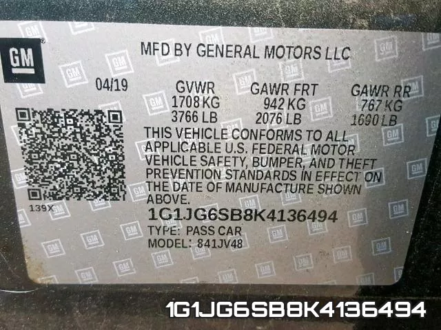 1G1JG6SB8K4136494 фото 2