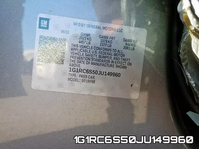 1G1RC6S50JU149960 фото 2
